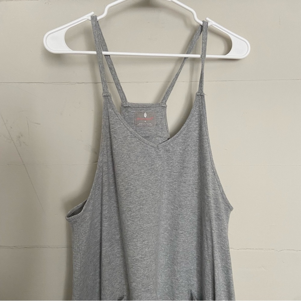 Free People Movement Grey Jersey Jumpsuit, S
